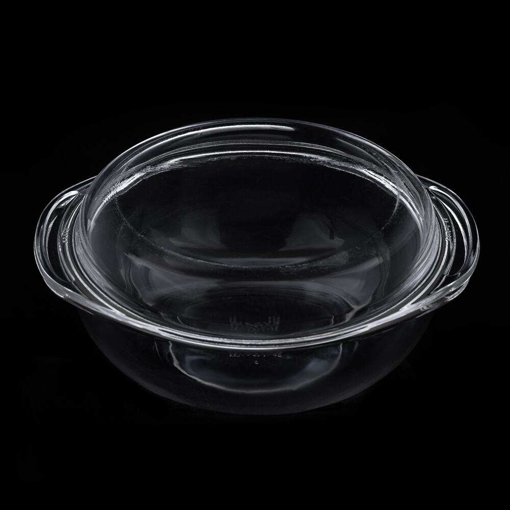 Vintage Pyrex Glass 2-Qt Casserole Dish w/ Lid MCM Kitchenware Ovenware Bakeware